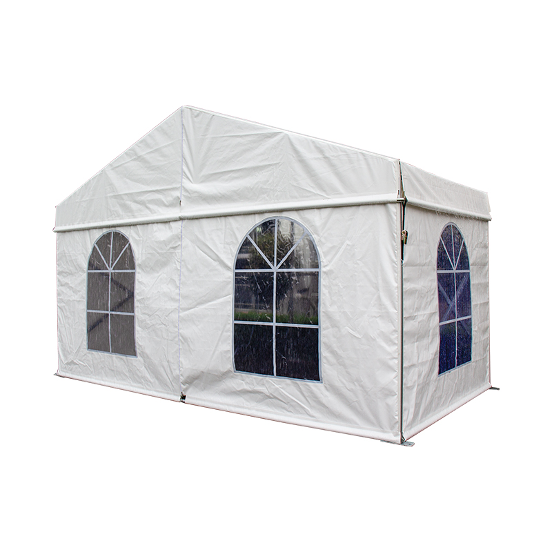 Cort din curte pentru exterior, cort de baldachin cu 3 pereți laterali, cort de nuntă pentru petreceri albe modernizate, terasă impermeabilă pentru foi de foișor de bbq pavilion de adăpost pentru petreceri de grădină piscină de grădină