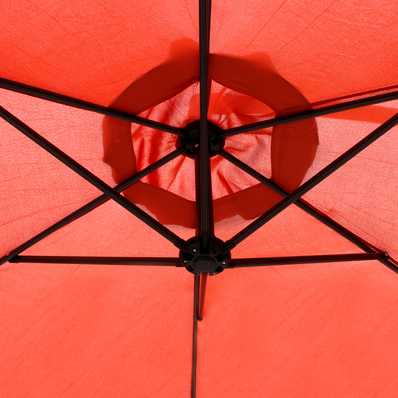 Umbrelă agățată Patio Sun nuanță Offset Piața în aer liber cu baza încrucișată