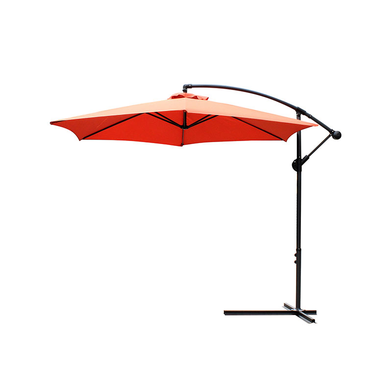 Umbrelă agățată Patio Sun nuanță Offset Piața în aer liber cu baza încrucișată