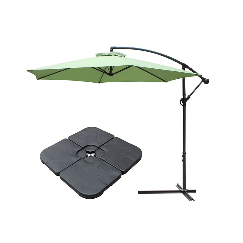 Terasa exterioară 10 'Umbrelă agățată Umbra Sun nu/T Cross Base