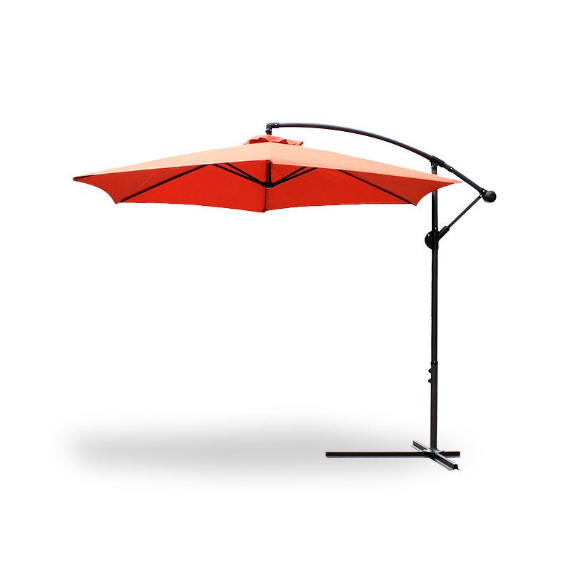 Umbrelă agățată Patio Sun nuanță Offset Piața în aer liber cu baza încrucișată