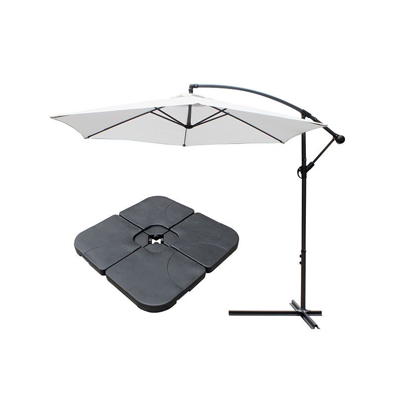 Terasa exterioară 10 'Umbrelă agățată Umbra Sun nu/T Cross Base